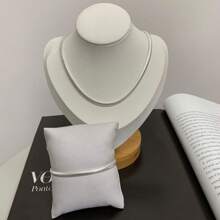 Necklace And Bracelet Kit Malleable Wire In 925 Silver Antiallergic - Bạc - Xem 2