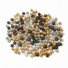 50-200pcs Hollow 6-10mm Diameter Beads Spacer Beading Bead Charms For DIY Jewelry Making Accessories - Spacer Beads - View 3