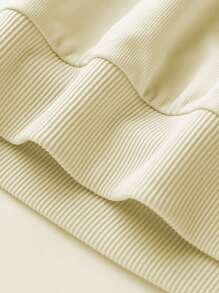 Girls Crew Neck Long Sleeve Sweatshirt - Apricot - View 6