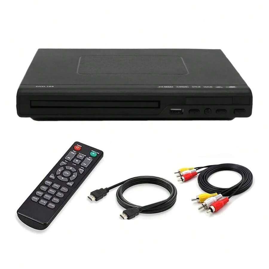 DVD Player Home Audio Video Equipment USB Interface Black 100‑240V - 查看 1