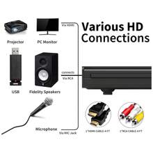 DVD Player Home Audio Video Equipment USB Interface Black 100‑240V - 查看 5