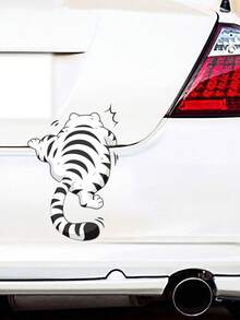 1pc New 3D Cute Cat Car Sticker Universal Self-Adhesive PVC Vinyl Racing Decal For Car, Home, Laptop - Kitten - View 8