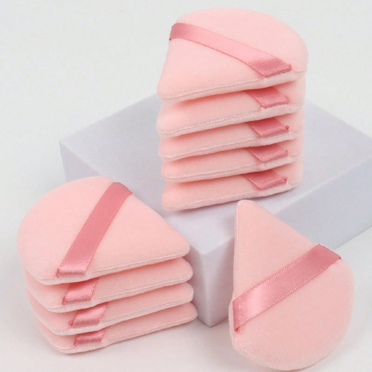 Triangle-Shaped Velvet Powder Puff 5/10/20/30/50/100pcs,Made Of Super-Soft Velvet, Designed For Contouring, Eye, And Corner, Suitable For All Skin Types.,Makeup,Cheap,Room Decor,Vanity,Travel,Bedroom,Makeup Accessories,Puff,Makeup Blender,Powder Puff,Makeup Sponge,Cheap,Stocking Stuffers,Makeup,Makeup Tools,Cheap Stuff,Gifts,Gifts For Women,Christmas Gifts,Giveaways,Travel,Cheap Stuff,Travel Essential