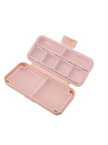 Hộp đựng thuốc hàng tuần di động, hộp đựng thuốc nhỏ gọn bỏ túi, hộp đựng vitamin và dầu cá có ngăn. - Nhiều màu - Xem 14