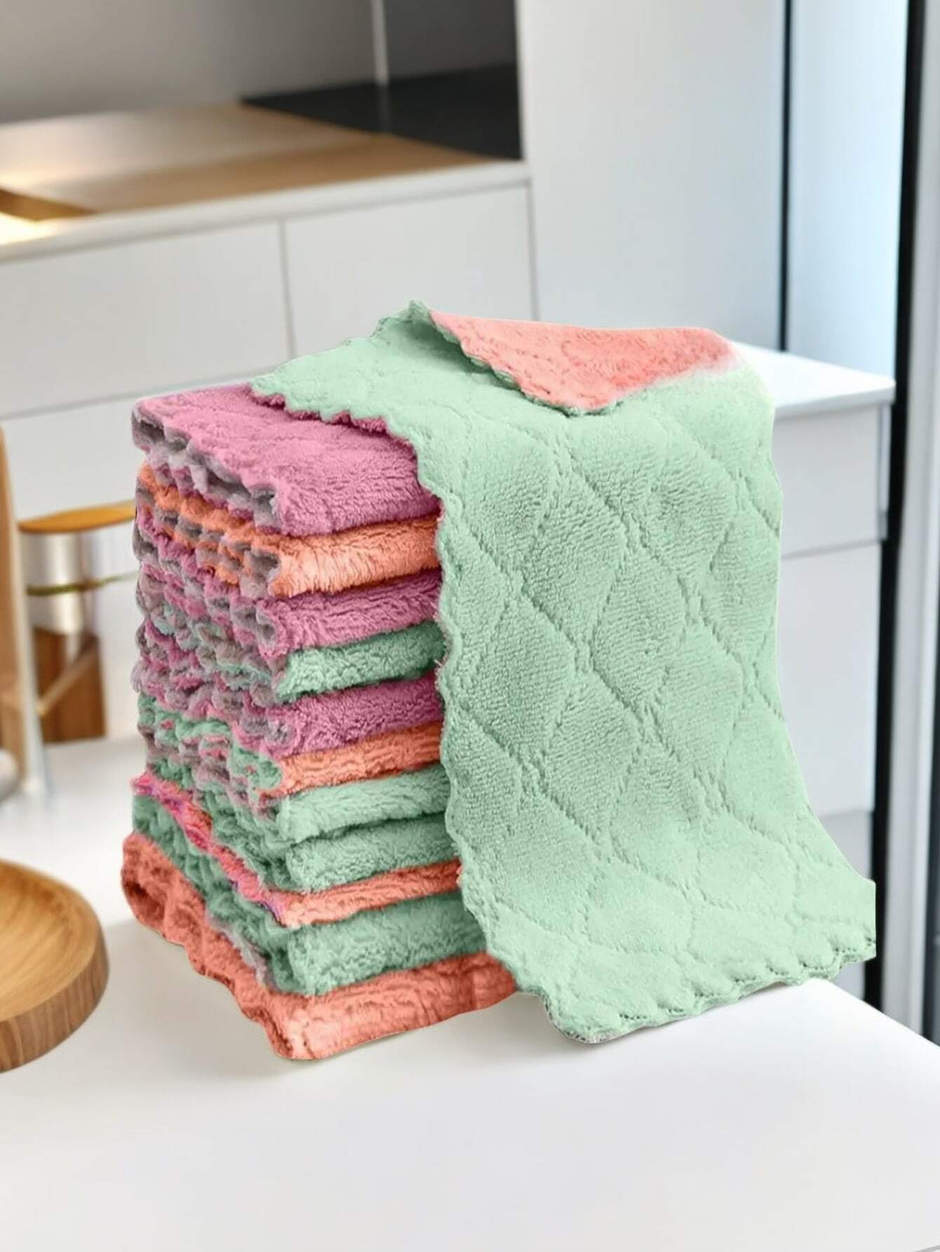 10pcs Kitchen Towels And Dishcloths Rag Set Small Dish Towels For
