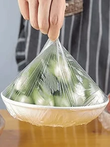 100 nắp đậy thực phẩm trong suốt có thể tái sử dụng, bao bì thực phẩm, miếng bảo vệ thực phẩm bằng silicon đàn hồi - trong suốt - Xem 5