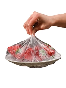 100 nắp đậy thực phẩm trong suốt có thể tái sử dụng, bao bì thực phẩm, miếng bảo vệ thực phẩm bằng silicon đàn hồi - trong suốt - Xem 4