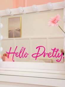 Nhãn dán tường hình khẩu hiệu trích dẫn, nhãn dán tường hình chữ cái đơn giản để trang trí nhà cửa, nhãn dán, decal dán tường, decal vinyl để trang trí nhà cửa, vật dụng trang trí mùa xuân làm mới ngôi nhà của bạn, nhãn dán trang trí Rama - Màu Hồng Tươi - Xem 8