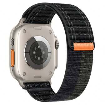 1 条尼龙表带兼容 Apple Watch 表带 Ultra 2 49 毫米 45 毫米 41 毫米 44 毫米 42 毫米 38 毫米波浪纹表带兼容 Apple Watch 表带系列 9 8 7 6 5 4 3 2 1