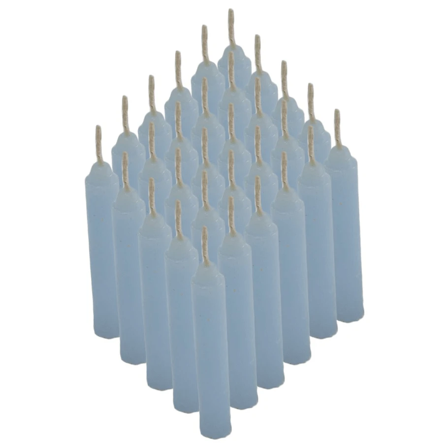 24 Piezas De Vela De Cabito De Diferentes Colores, Color a Elegir - Azul - Ver 1