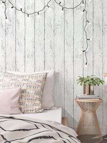 Giấy dán tường họa tiết vân gỗ màu trắng tự dính 1m/3m, miếng dán tường PVC chống thấm nước và chống ẩm cho phòng ký túc xá, phòng ngủ, trang trí tủ, miếng dán cải tạo, tấm ốp tường bong tróc, giấy dán tường, giấy dán tường, vật dụng trang trí mùa xuân làm mới ngôi nhà của bạn, miếng dán trang trí Rama - Đen và trắng - Xem 5