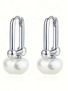 1 Pair Elegant 925 Sterling Silver Hoop Earrings Party Anniversary Ear Jewelry For Women Gift Fine Jewelry - 1# - View 2