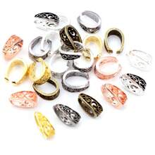 20pcs 14x10mm Vintage Pendant Pinch Bail Clasps Necklace Hooks Clips Connector DIY Jewelry Findings Accessories - Pinch Bail - View 7