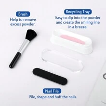 Aikker 20 Colours Dip Powder Nail Kit Glittery Blue Green Mermaid Style Neon Purple Dipping Powder And Liquid Set With Base Top Coat Activator And Recycle Tray Starter Kit Nail Art Manicure AK39