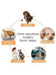 Portable Dog Lift Harness Dog Sling For Large Dogs Soft Padded Adjustable Dog Back Leg Sling For Old Disabled Joint Injuries - Grey - View 5