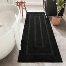 Bathroom Runner Rugs 24x70 Non Slip Washable Bathroom Rug Soft And Absorbent Microfiber Long Bathroom Rug White Plush Bathroom Rug For Bathroom Shower Floor
