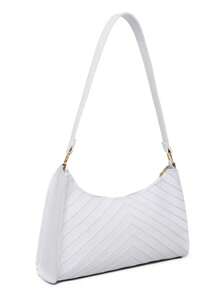 Super Practical Women's Baguette Bag With Zipper - - 白色 - 查看 2