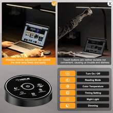 SZRSTH Led Desk Lamp For Office Home - Eye Caring Architect Lamp With Clamp,Dual Screen Computer Monitor Gooseneck Smart Light: 24W 5 Color Flexible Adjustable Lighting Table Lamp For Study Drafting Reading