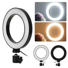 8 Inch 20cm Ring Light With Table Tripod - 白色 - 查看 1