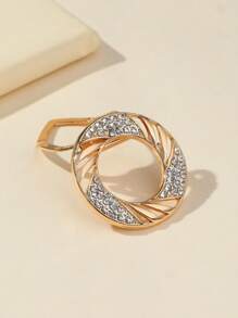 1 chiếc kẹp khăn quàng cổ họa tiết hình học đính ngọc trai giả và đá giả sang trọng, trâm cài quần áo đa năng dành cho phụ nữ phụ kiện ngày lễ tình nhân ngày lễ tình nhân - A - Xem 9