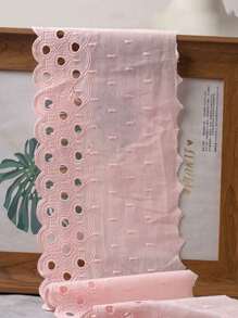 1 Yard Perforated DIY Colorful Sewing Decorative Skirt Hem Trim Embroidered Lace Fabric, 15cm Width, Handmade Garment Accessories