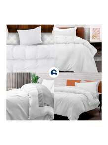 Duvet Cover Set For Single Duvet - White - View 7