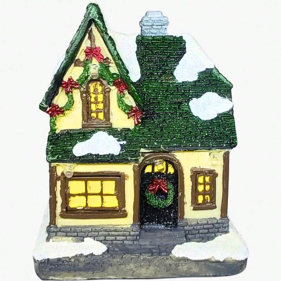 Christmas House Christmas Scene With Light Ornament Decoration - Nhiều màu - Xem 1