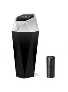 Press-Type Car Trash Can With Lid - 1pc, Mini Car Interior Accessory, Leak-Proof Trash Can, Multi-Purpose Storage Box And Organizer, Suitable For Car, Home, Office. Trash Bags Are Not Included And Need To Be Purchased Separately.