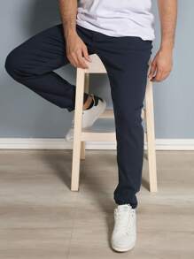 Estone Men's Skinny Jeans With Elastane - 藏蓝色 - 查看 8