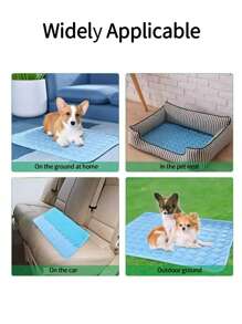 1 件多用途冷却垫，透气可洗薄宠物垫，适合小型/中型/大型猫狗，夏季睡觉（重要提示：这是一种薄垫子，而不是厚冰状材料）