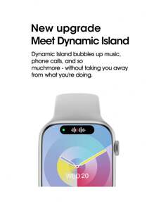 Microwear Smart Watch With 2.07" HD AMOLED Screen,Fitness Tracker Multiple Sport Modes Smartwatch With Heart Rate Blood Oxygen And Sleep Monitor,IP68 Waterproof Smart Watches For Men Women,Silver