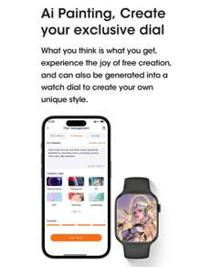 Microwear Smart Watch With 2.07" HD AMOLED Screen,Fitness Tracker Multiple Sport Modes Smartwatch With Heart Rate Blood Oxygen And Sleep Monitor,IP68 Waterproof Smart Watches For Men Women,Silver