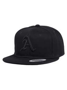 1 pieza, Unisex, Gorra de béisbol con bordado en 3D de letra gótica A, se adapta a juegos de béisbol, baloncesto, otoño, estilo deportivo, años 90, colores brillantes, visera plana, para hombres y mujeres, gorra deportiva hip-hop, ajustable, protección solar casual para primavera y otoño, viajes, fiestas y playa, ideal para regalos - color sólido - Ver 20