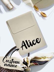 1pc Custom Leather Laptop Sleeve, Personalized Name Laptop Case, Custom Slim Leather Laptop Cover, Personalized Leather Sleeve Bag,   Birthday Gift, Mother's Day Gift, Father's Day Gift, Best Friend Gift, Gift For Mom/Dad/Her/Him/Girlfriend/Boyfriend/Wife/Husband/Friend