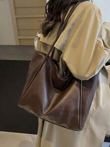 Four Season Large Capacity Women's Tote Bag, New Handbag, High-End Soft Surface Large Bag, Niche Design Shoulder Bag, College Student Commuting Bag, Underarm Bag, Casual Simple Soft Bag, Relaxed And Slouchy Versatile Bag, Suitable For Sending Friends Shopping, Dating, Business Trips, And Business Use, Tote Bags For Ladies, Work Bag Women, Ideal For Everyday Elegance & Special Occasions, New Fashionable Big Bags For Women