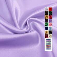 1 件光滑、柔软的仿丝缎面料，DIY 婚礼工艺品窗帘光面缎面材料 - 彩色 - 查看 65