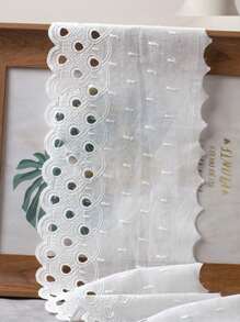 1 Yard Perforated DIY Colorful Sewing Decorative Skirt Hem Trim Embroidered Lace Fabric, 15cm Width, Handmade Garment Accessories