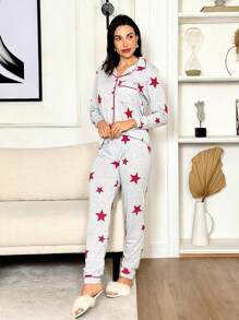 Maternity Sleepwear - Light Grey - View 1