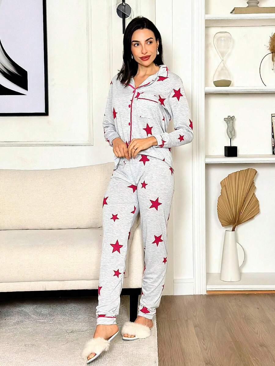 Maternity Sleepwear - Light Grey - View 1