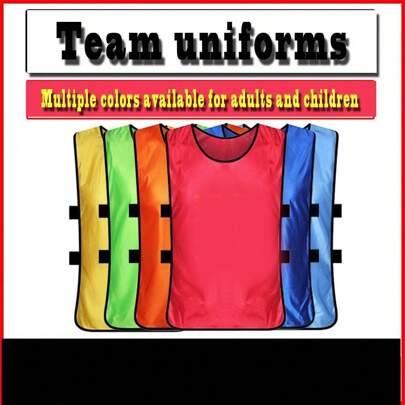 純色戶外擴展背心，足球訓練和比賽隊服，團隊運動服