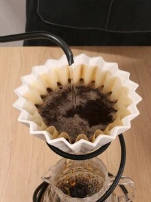 50/100pcs Hand Brewed Coffee Cake Filter Paper, Wavy Filter Paper, Drip Type Bowl Shaped Origami Filter Paper, Bowl Shaped Coffee Filter Paper - Multicolor - View 2