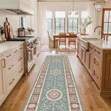 1 件长走廊地毯垫，可洗防滑仿羊毛地毯，适用于入口通道/跑道 - 彩色 - 查看 3