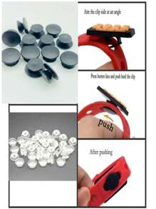 7pcs Glow In The Dark Star Design Shoe Decoration, ABS Fashion Shoe Decorations For Clogs - Multicolor - View 8