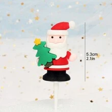 1 pieza/13 piezas Decoración de pastel de Navidad, Papá Noel, árbol de Navidad, Muñeco de nieve en forma de adorno suave de gel para decorar pasteles, Gorro de pastel de Navidad Fiesta de Navidad Decoración del hogar, Apto para reuniones familiares, fiestas de Navidad, cenas, decoraciones de cupcakes Decoraciones navideñas Decoración navideña Regalos de Navidad Suministros para fiestas de Navidad