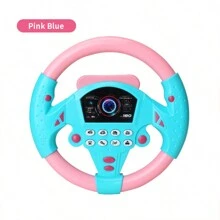 1pc Children/Toddler Steering Wheel Toy, Simulation Driving Co-Pilot Wheel 360° Infinite Rotation, Simple & Easy To Play, Comfortable Grip, Stable Suction Cup, Sound & Light Effects, Montessori Early Education Intelligent Toy, Stroller Accessory, Random Color - Multicolor - View 13