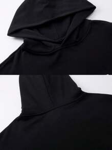 Sudadera con capucha casual con estampado de banda, sudadera con capucha de moda casual de otoño e invierno estilo Y2K