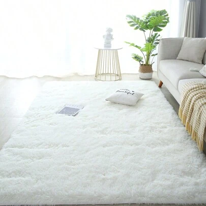 可爱的北欧风格柔软毛绒地毯适用于客厅、卧室、咖啡桌、女孩房间、床边、厚实的家居装饰