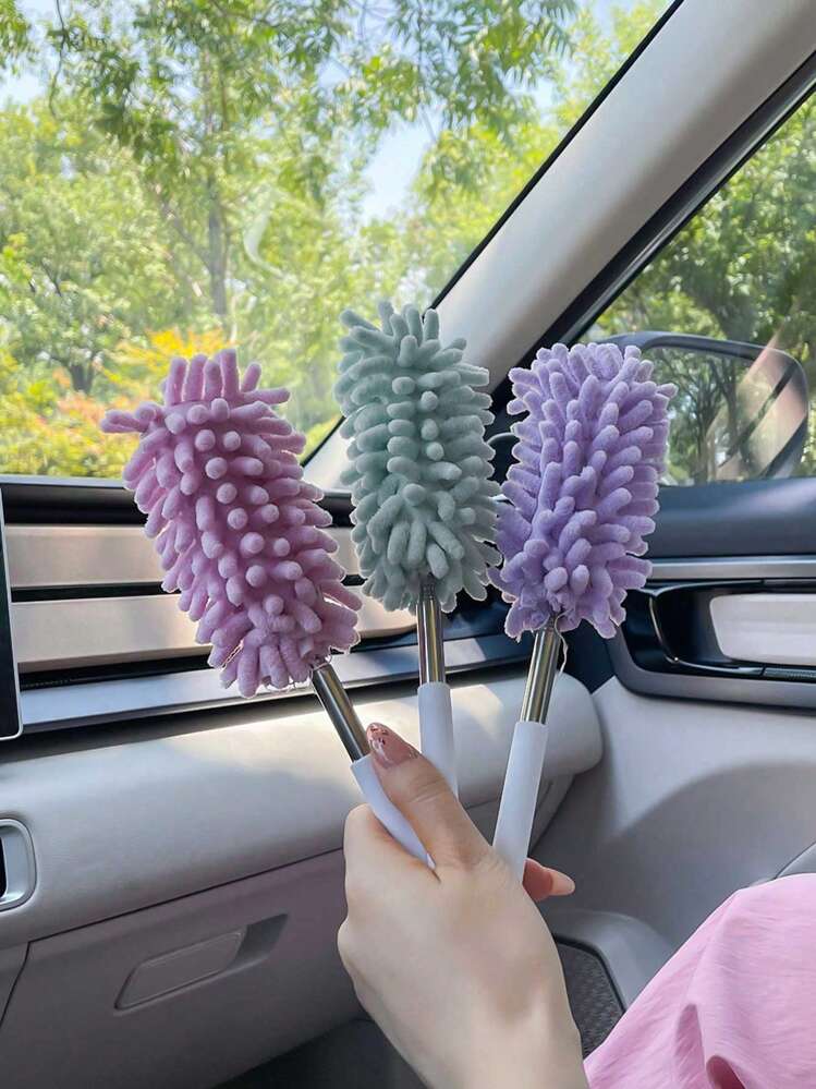 Maxshie nuovo duster per auto Mini spolverino per interni Ultra-morbide setole i