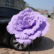 1pc Huge Artificial Silk Peony Flower Decoration,Artificial Large Peony Flower For Decoration, Artificial Peony Flower Faux Flower Realistic Large Simulation Flower Wedding Reception Props For DIY Craft Living Room Decoration, Indoor Outdoor Decoration, Valentine Day, Gift,Garden Decor,Outdoor Plant,Gardening,Fake Flowers