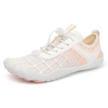 女士时尚透气舒适轻便防滑五趾户外水上运动、徒步、室内瑜伽、跳绳、舞蹈、健身鞋 - 白色 - 查看 3